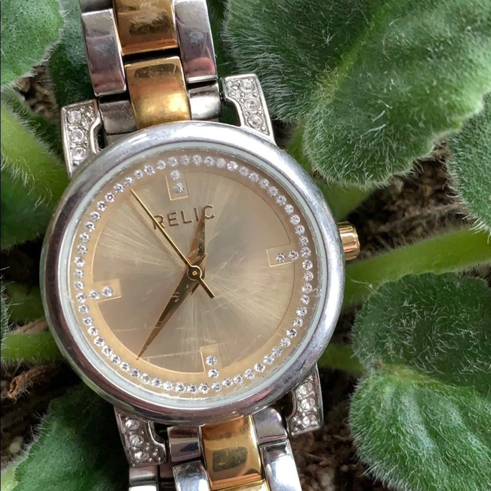 Relic two toned watch